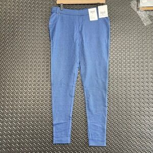 New Everlast Blue‎ Flattering Slim Fit Ankle Length Pants Women's Casual Wear L